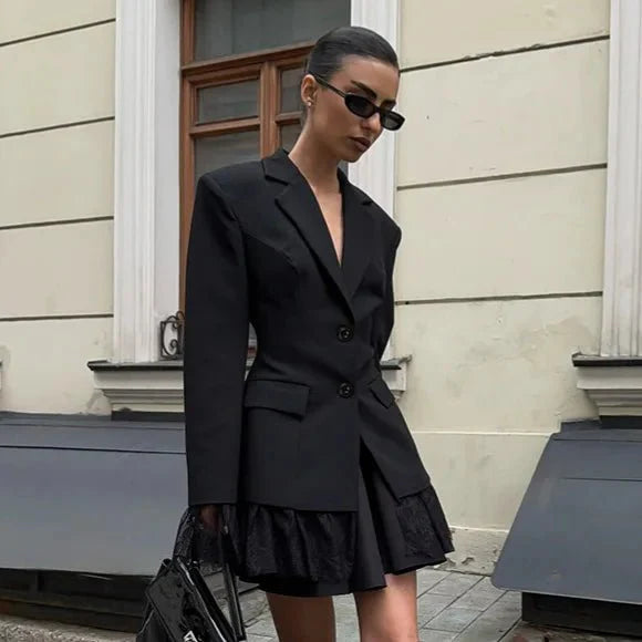 Joanna Blazer with Lace Details