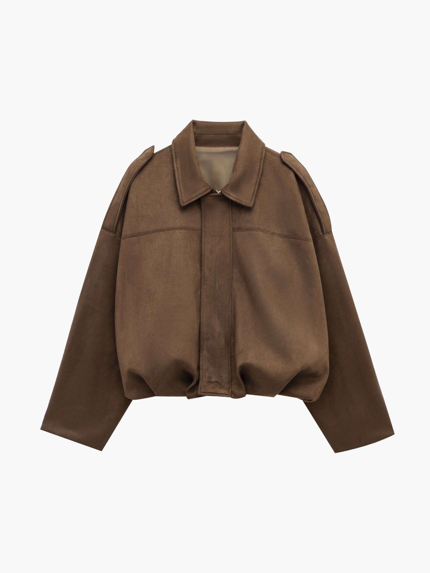 Lara Suede Bomber Jacket