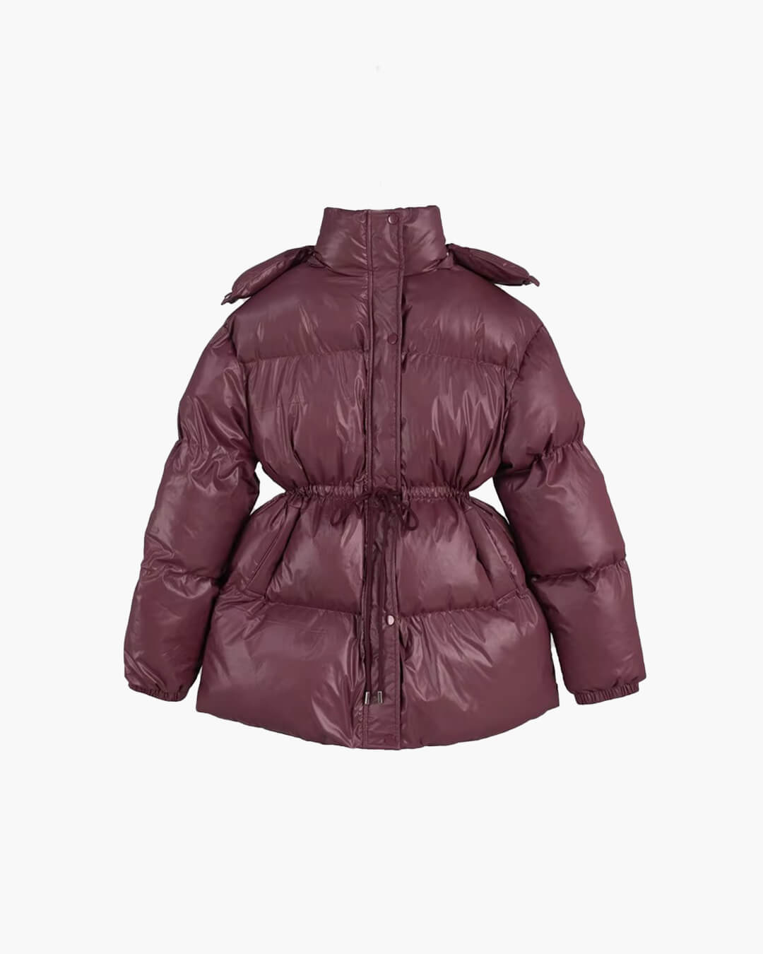 Lorie Drawstring Hooded Puffer Coat