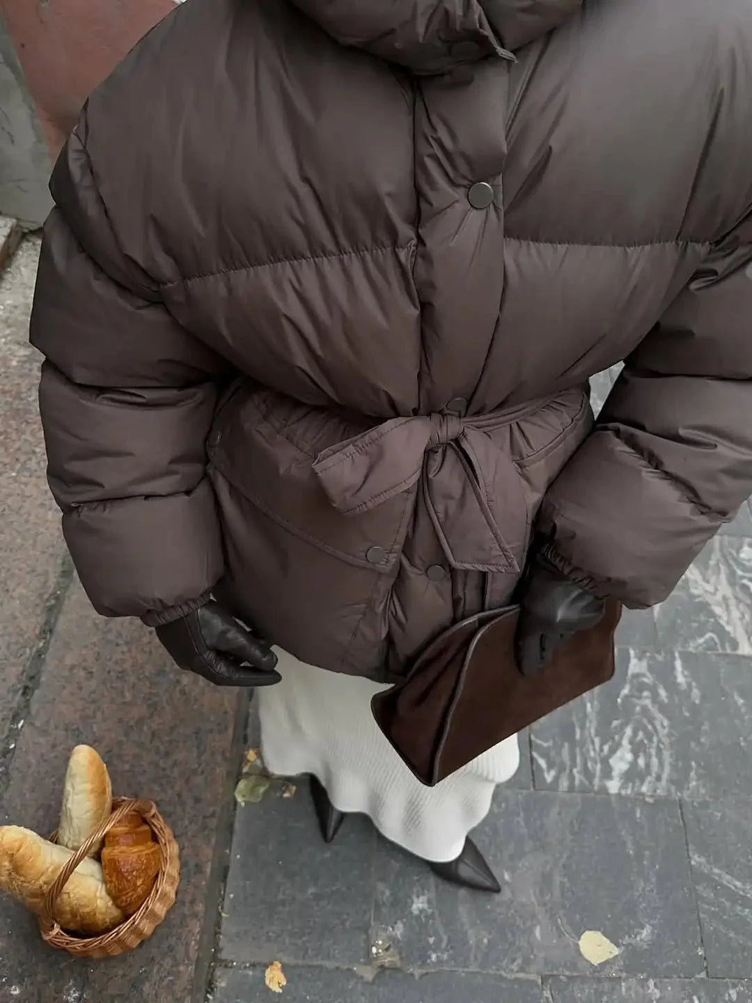 Lorna Lace up Hooded Coat