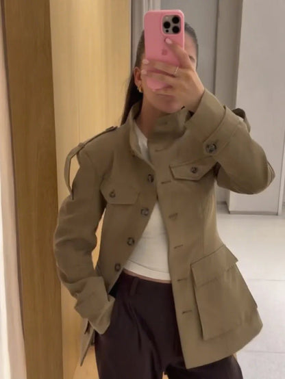 Melinda Slim Fit Trench Coat