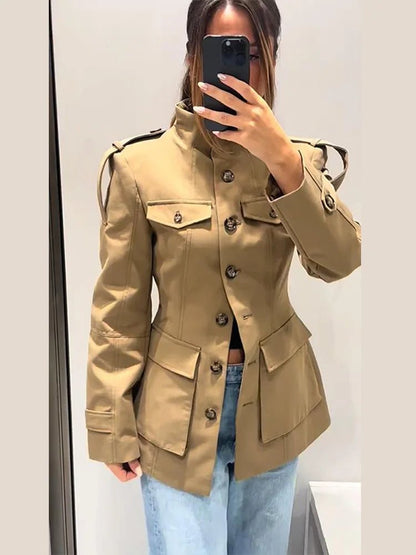 Melinda Slim Fit Trench Coat