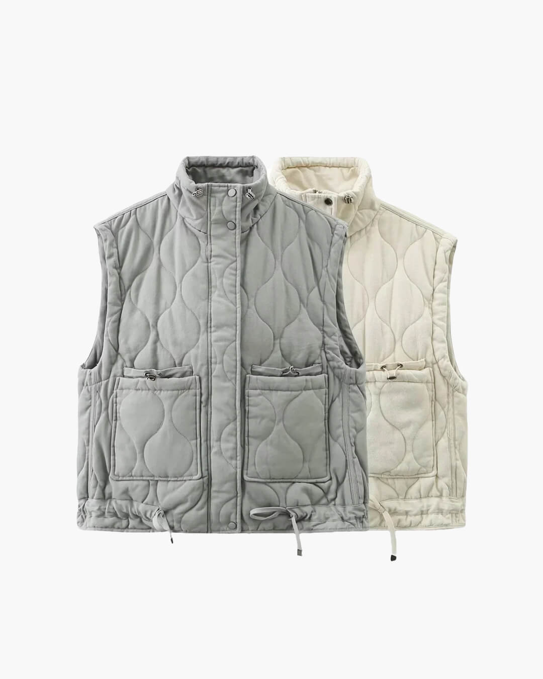 Micah Stand-Collar Pocket Vest