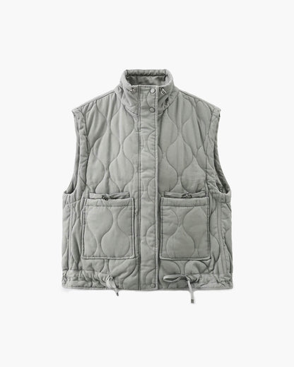 Micah Stand-Collar Pocket Vest