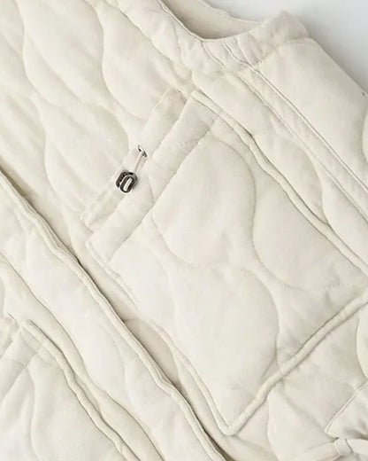 Micah Stand-Collar Pocket Vest