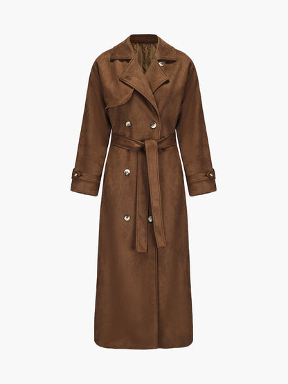 Molly Faux Suede Trenchcoat