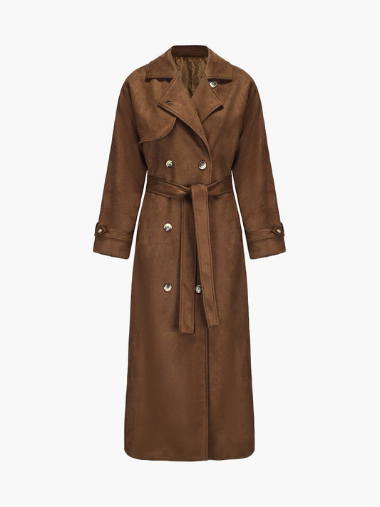 Molly Faux Suede Trenchcoat