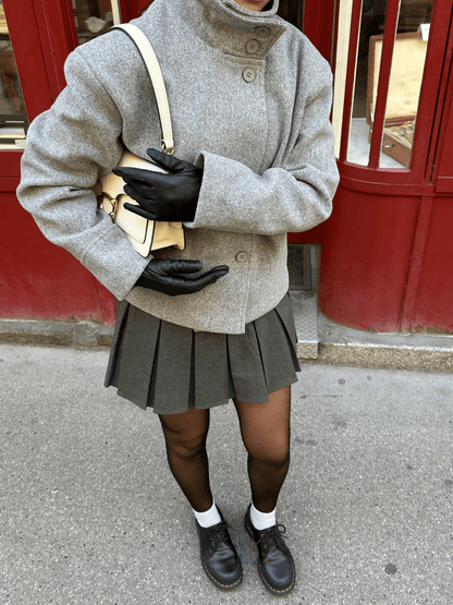 Rosalia Elegant Jacket With Stand Collar