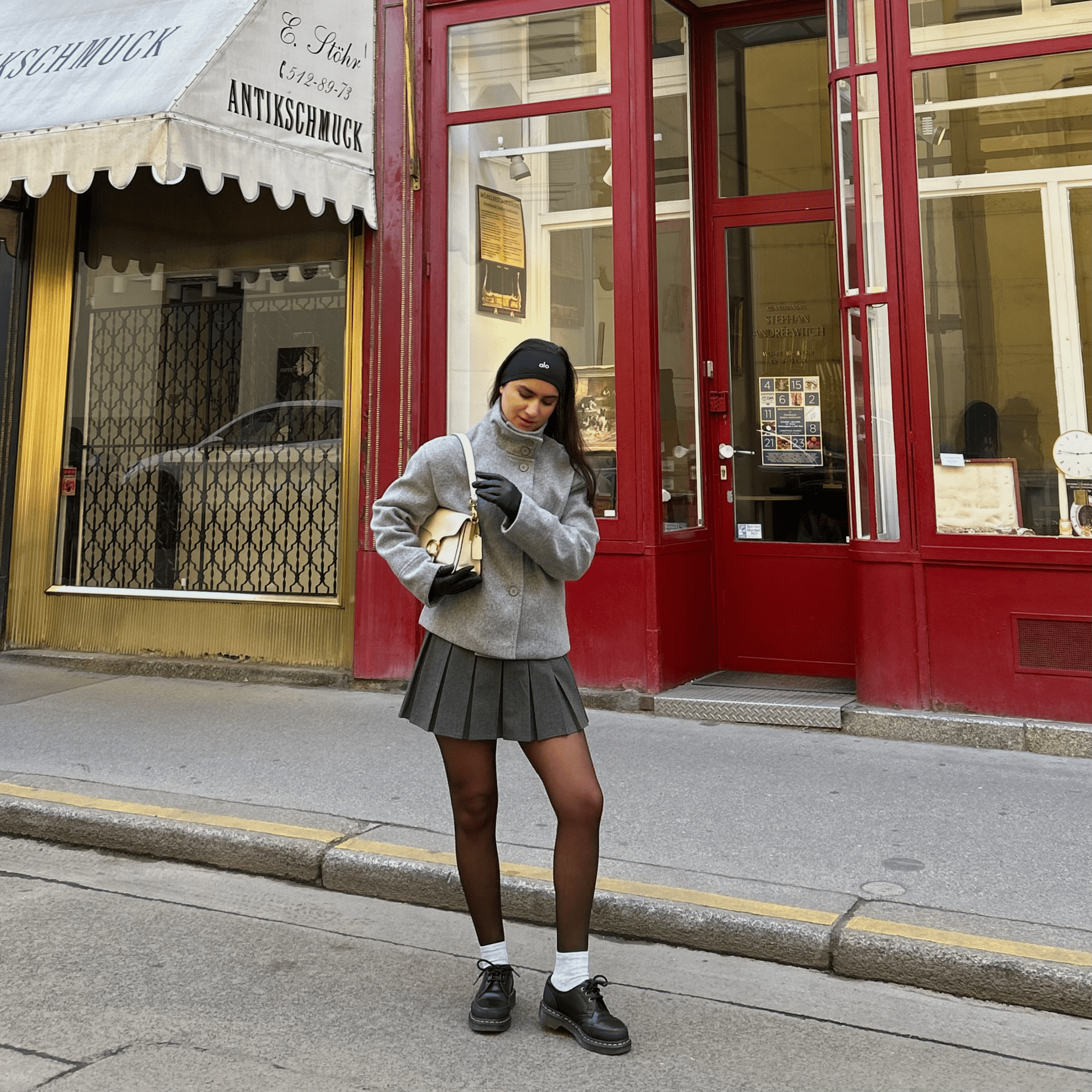 Rosalia Elegant Jacket With Stand Collar