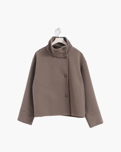 Rosalia Elegant Jacket With Stand Collar