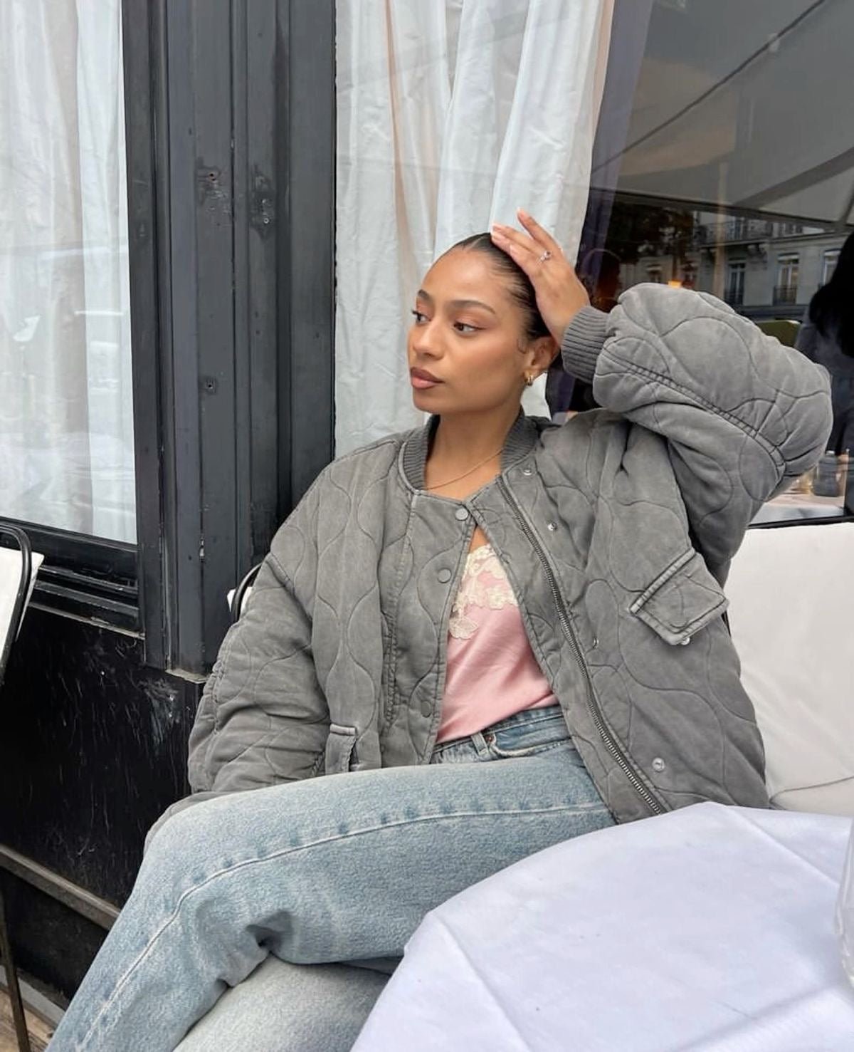 Salma Padded Bomber Jacket