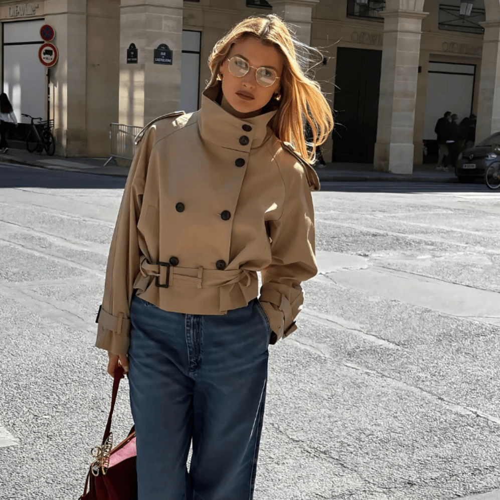 Sofie Cropped Trench Coat