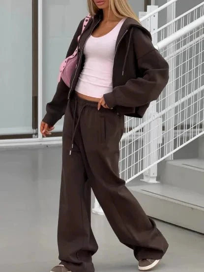 Cecilia Oversized Hoodie Track 2 Piece Set