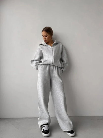 Cecilia Oversized Hoodie Track 2 Piece Set