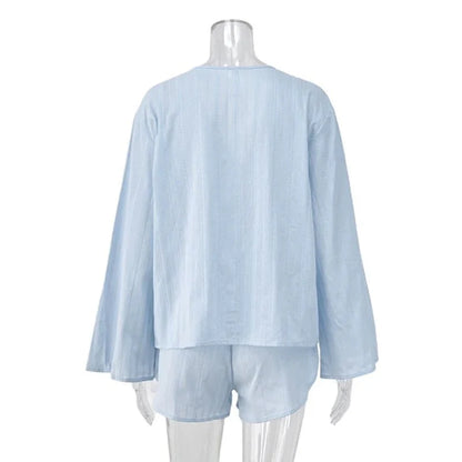 Julienne Cardigan Shorts Set