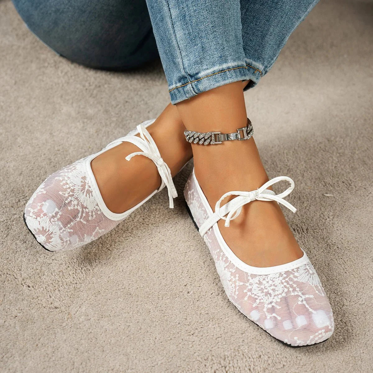 Joan Mesh Ballet Flats