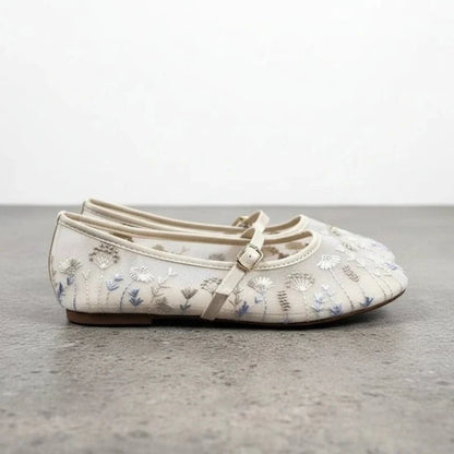 Priscilla Embroidered Ballet Flats