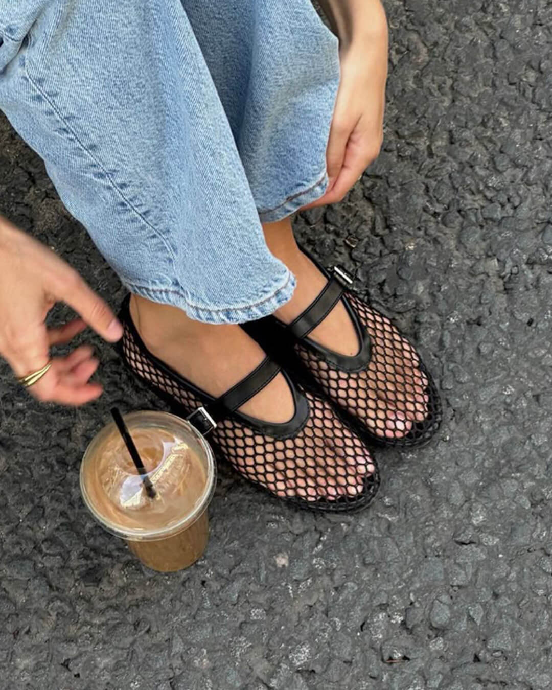 Rebecca Mesh Ballet Flats