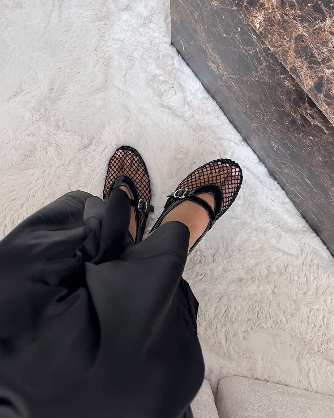 Rebecca Mesh Ballet Flats