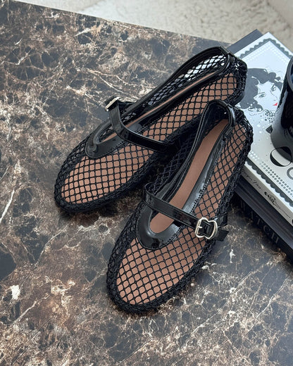 Rebecca Mesh Ballet Flats