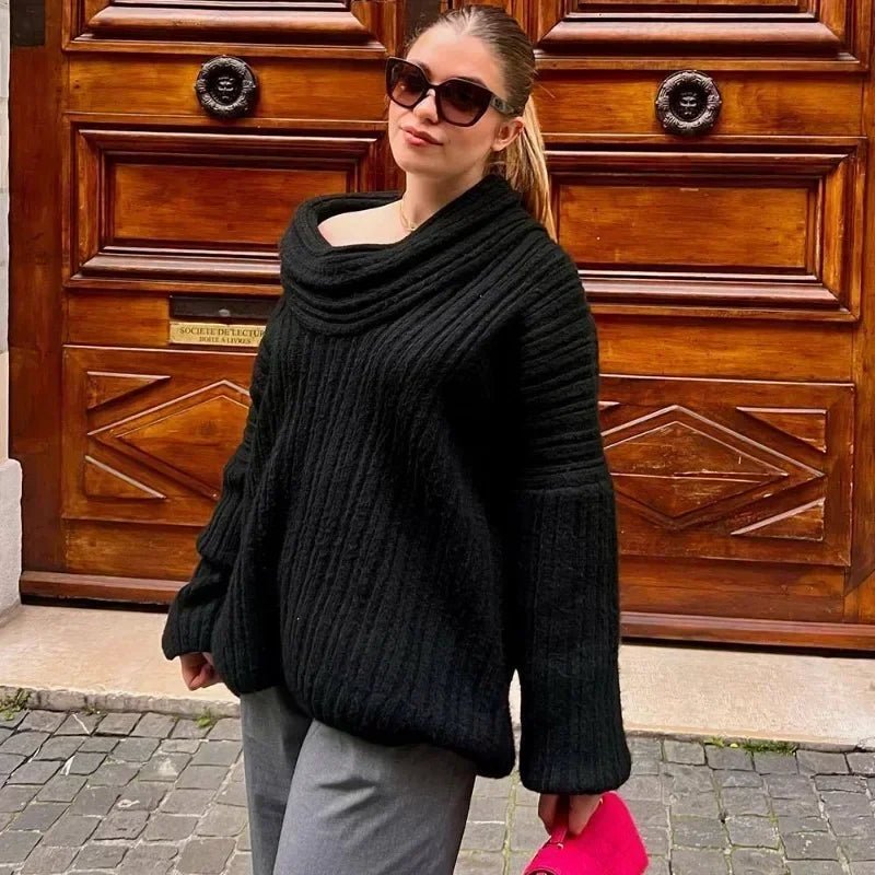 Maya Off-shoulder Knit Sweater