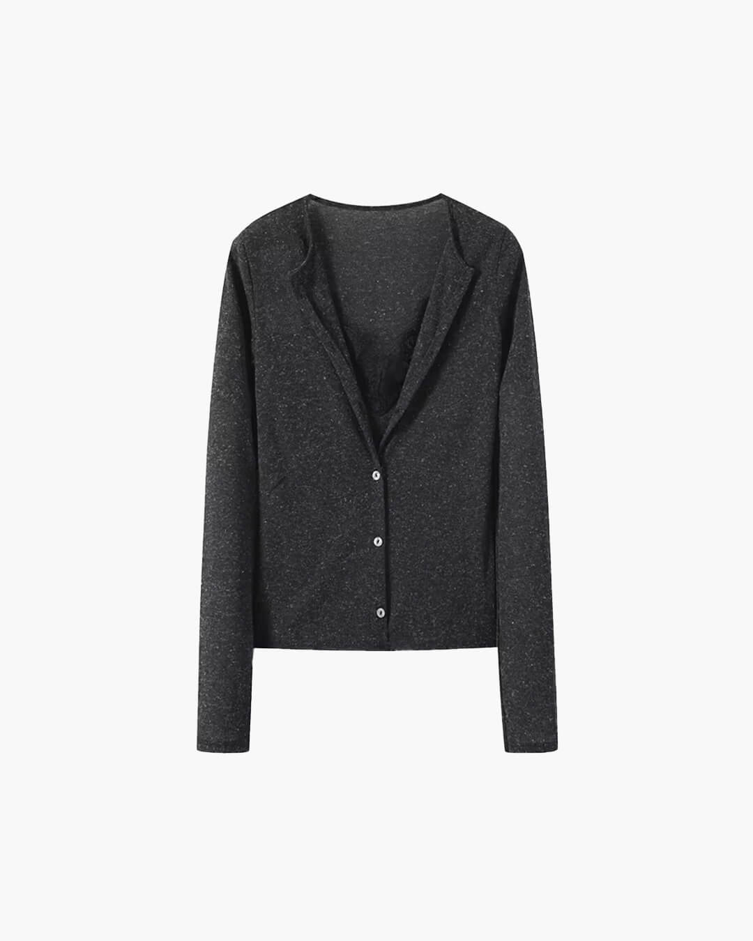 Ada Paneled Lace Trim Top