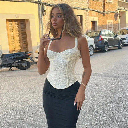 Emelia Lace Corset Top