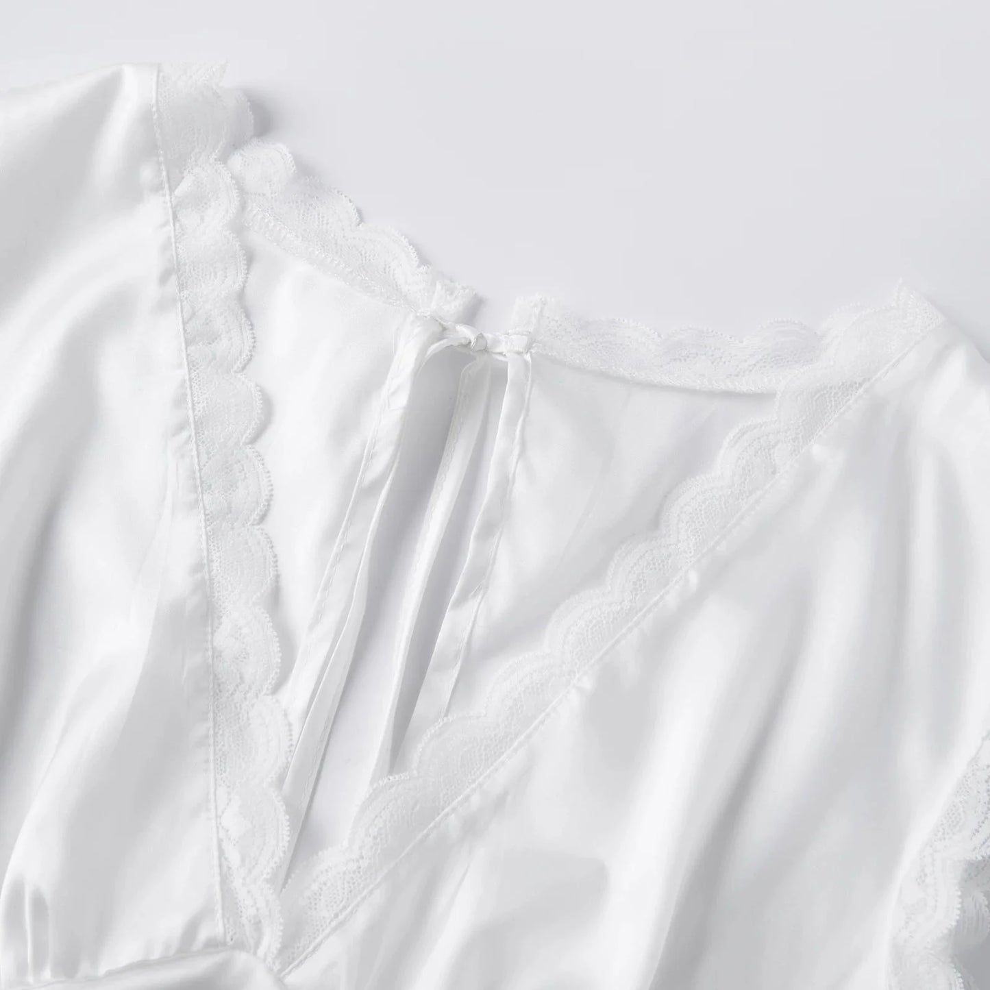 Francesca Deep Neck Satin Top