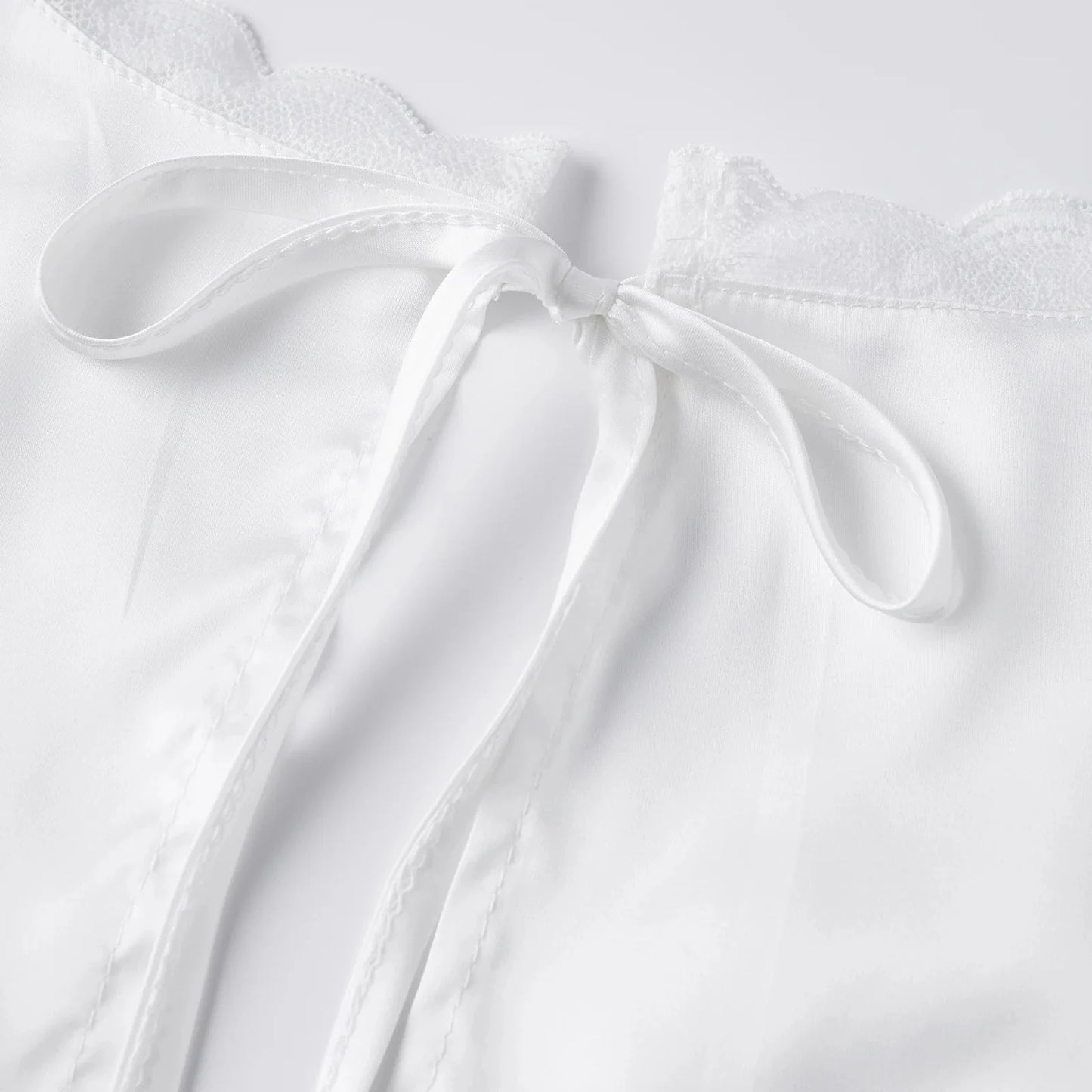 Francesca Deep Neck Satin Top