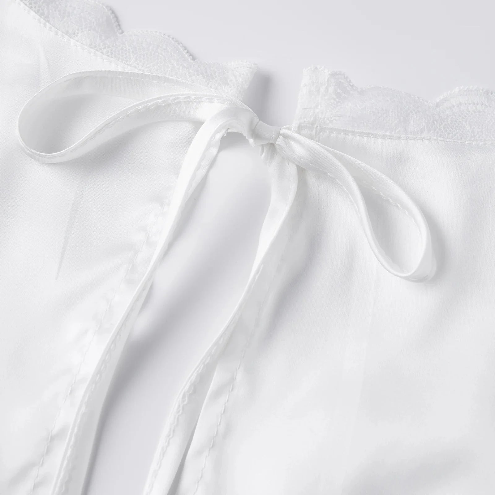 Francesca Deep Neck Satin Top