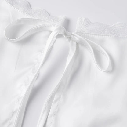 Francesca Deep Neck Satin Top