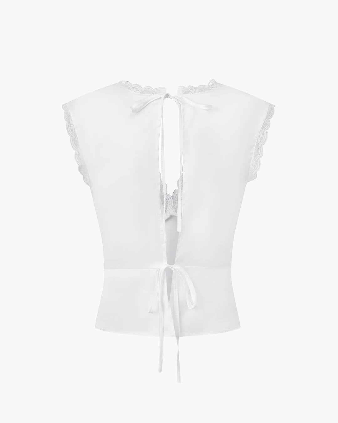 Francesca Deep Neck Satin Top