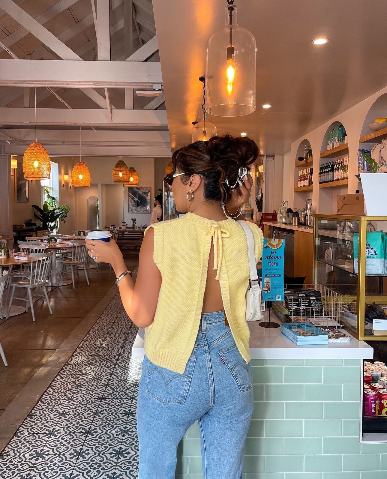 Iris Open-Back Knitted Sleeveless Top