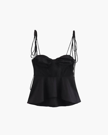 Jada Peplum Corset Cami Top