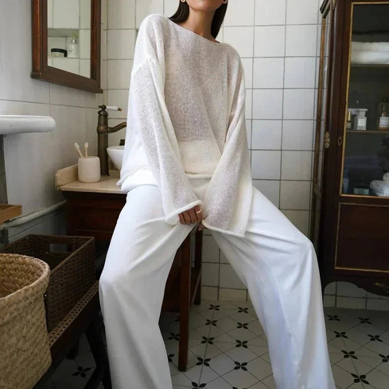 Lilian Sheer Loose Pullover