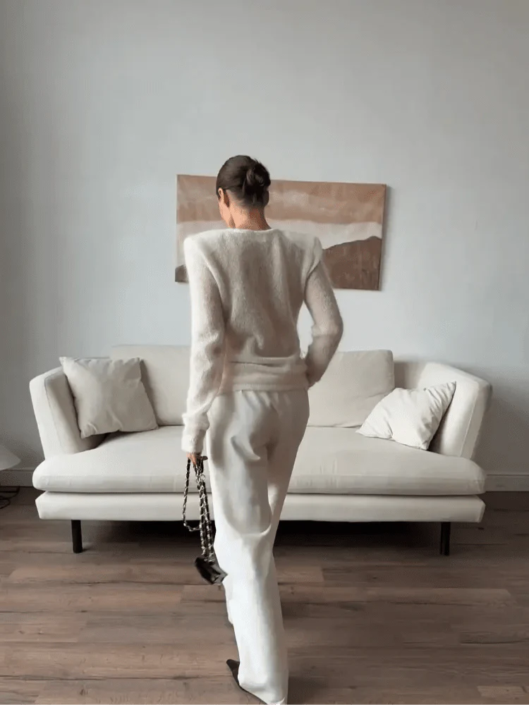 Maricar Slim Fit Sheer Pullover