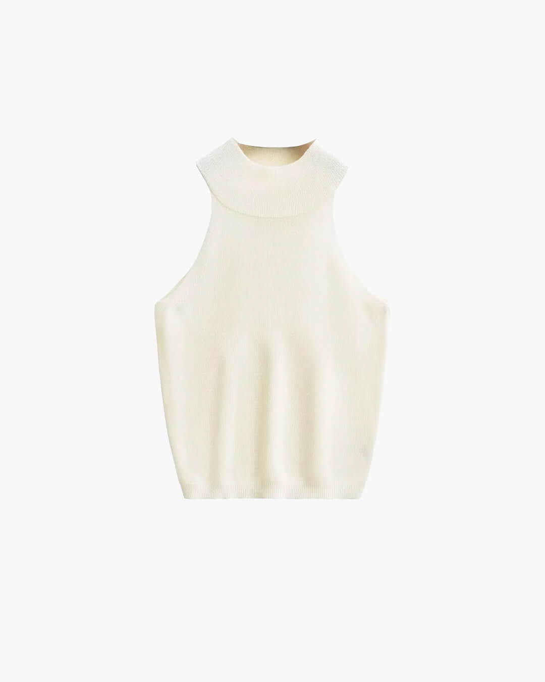 Nicky Halter Neck Sleeveless Knit Crop Top