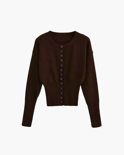 Shelly Snap Button Knit Cardigan