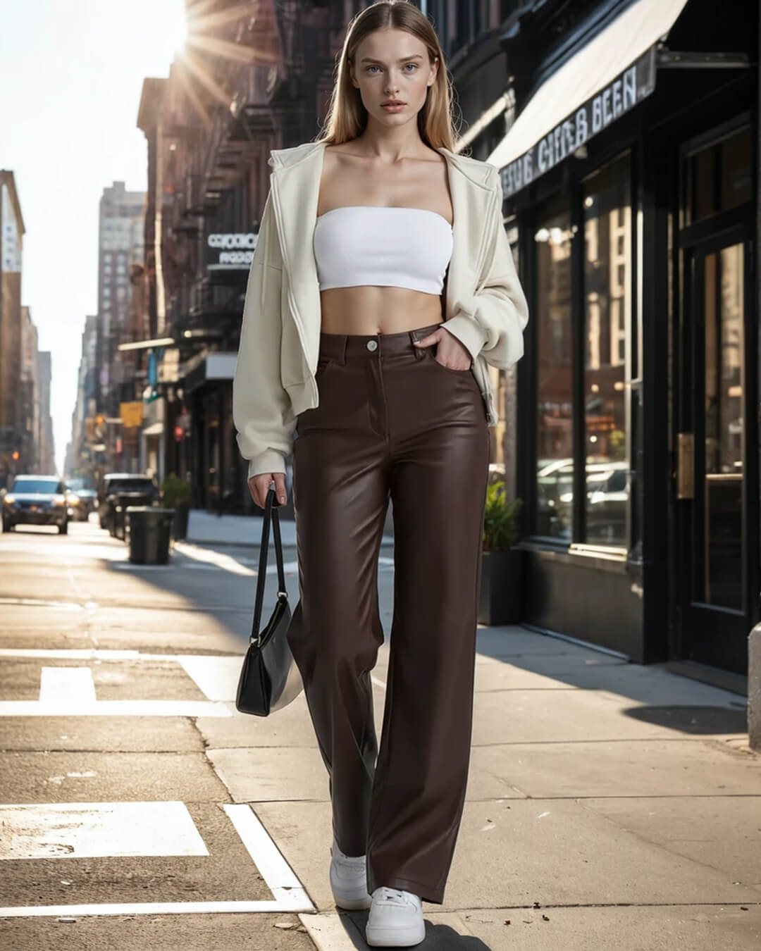 Cassy Classic Leather Pants