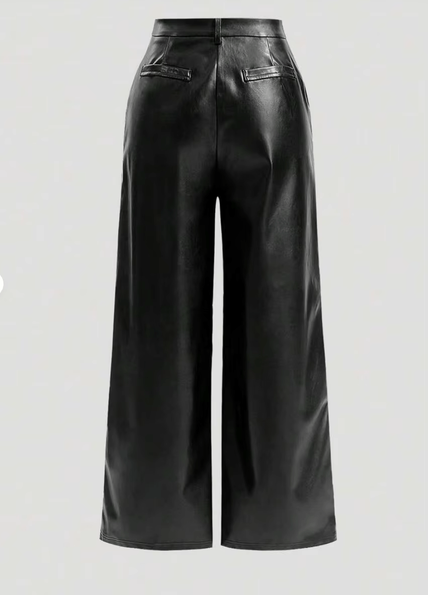Michelle Faux Leather Flare Pants