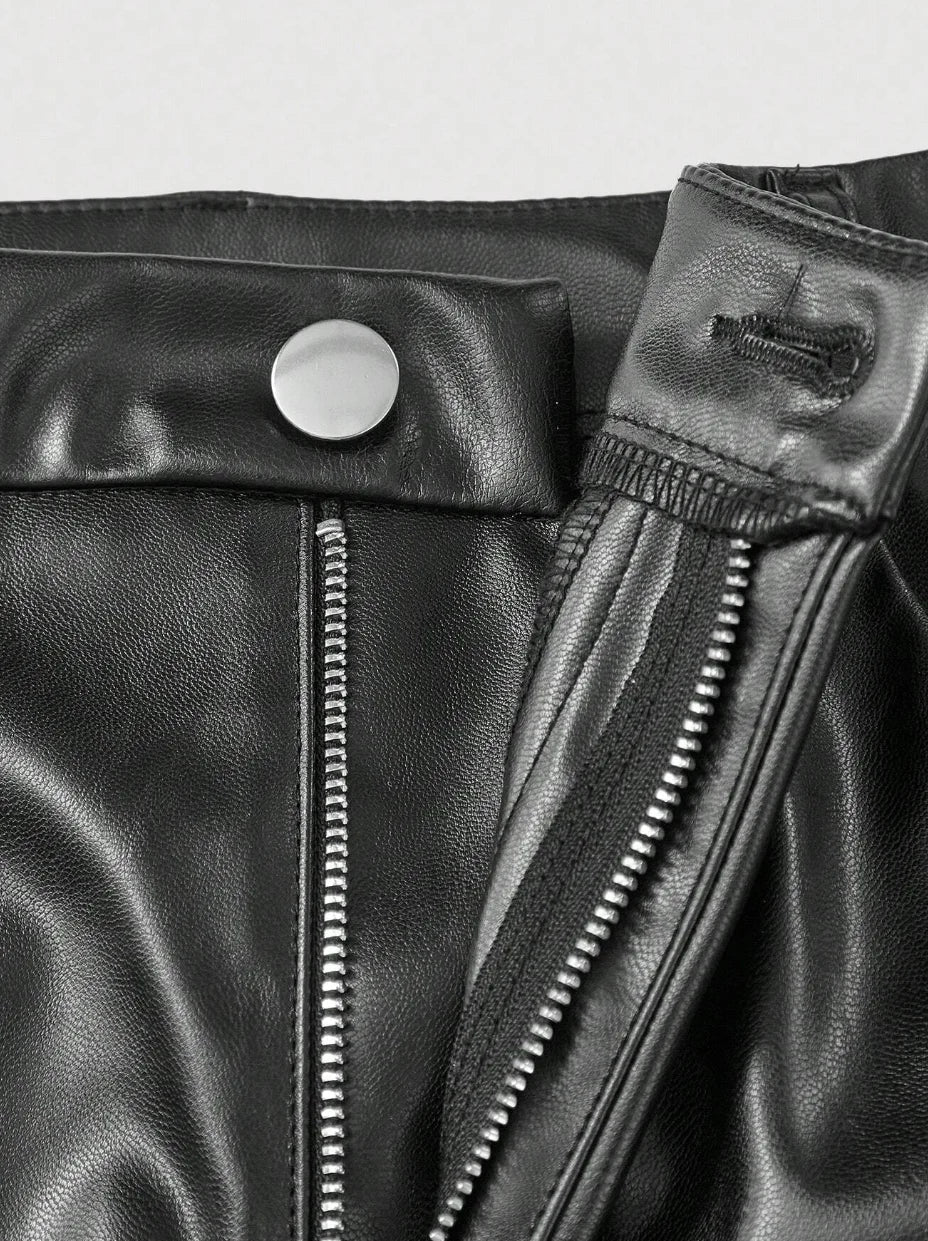 Michelle Faux Leather Flare Pants