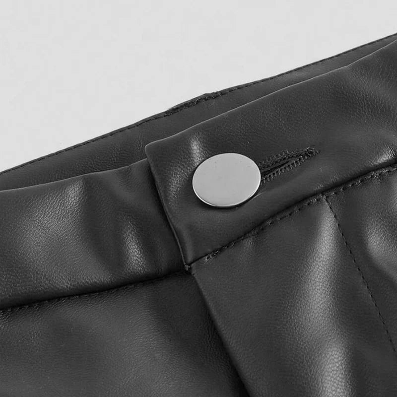 Michelle Faux Leather Flare Pants