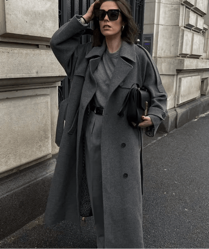 Alicia Gray Belted Long Coat
